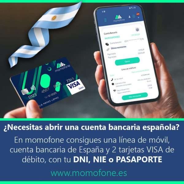 Ver cuenta bancaria espanola solo con pasaporte argentino