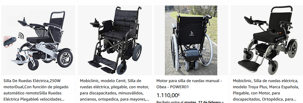 Motores para sillas de ruedas