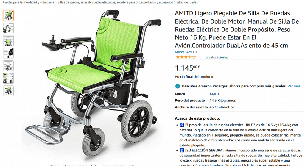 que silla de ruedas electrica elegir