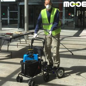 See electric cleaning trolley for airports and train stations