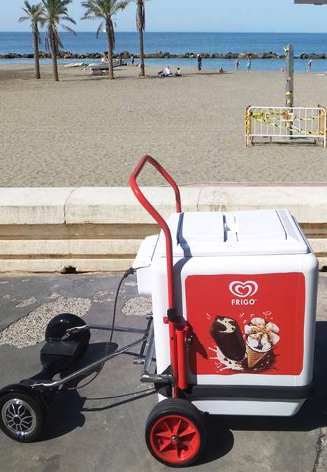 Ver carrito helados con patinete electrico hoverboard