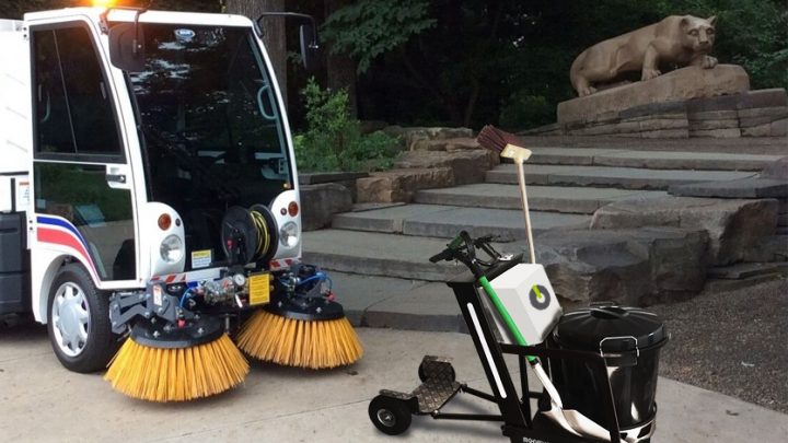 carrito electrico para limpieza jardines zonas verdes barrenderos