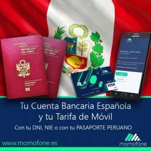 Ver cuenta bancaria espanola con pasaporte peruano