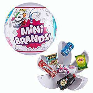 Mini Brands 5 Surprise Zuru: Bola sorpresa 5 regalos coleccionables miniatura