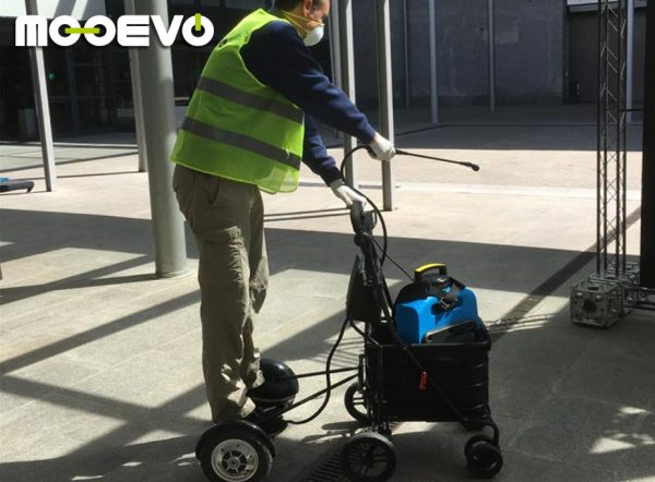 See electric cleaning trolley hoverboard attachment